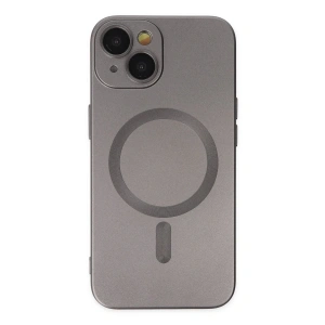 Newface iPhone 14 Plus Kılıf Moshi Lens Magneticsafe Silikon - Füme