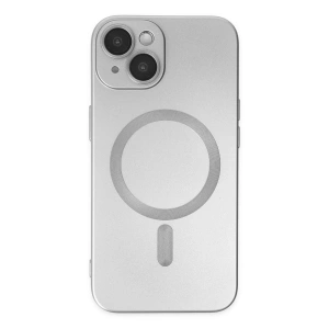 Newface iPhone 14 Plus Kılıf Moshi Lens Magneticsafe Silikon - Gümüş