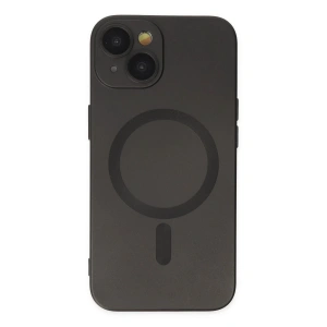 Newface iPhone 14 Plus Kılıf Moshi Lens Magneticsafe Silikon - Siyah