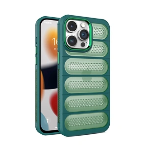 Newface iPhone 14 Pro Kılıf Airmax Silikon Kapak - Koyu Yeşil