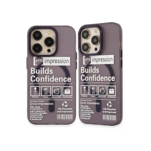 Newface iPhone 14 Pro Kılıf Apollo Magneticsafe Desenli Kapak - Apollo Mor - 6