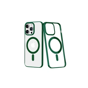 Newface iPhone 14 Pro Kılıf Element Magneticsafe Sert Kapak - Köknar Yeşili
