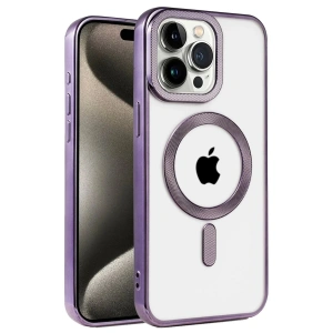 Newface iPhone 14 Pro Kılıf Kronos Magsafe Kapak - Derin Mor