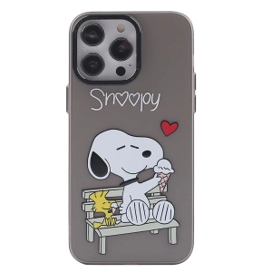 Newface iPhone 14 Pro Kılıf Prada Desenli Kapak - Prada Siyah - 2