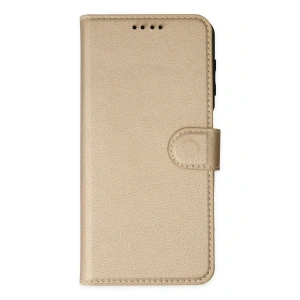 Newface iPhone 14 Pro Kılıf Trend S Plus Kapaklı Kılıf - Gold