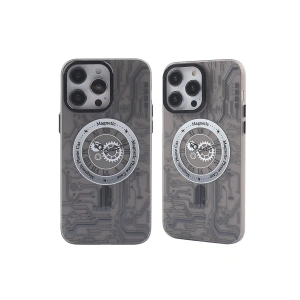 Newface iPhone 14 Pro Max Kılıf Apollo Magneticsafe Desenli Kapak - Apollo Siyah - 1