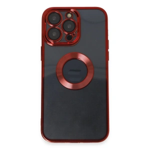 Newface iPhone 14 Pro Max Kılıf Slot Silikon - Kırmızı