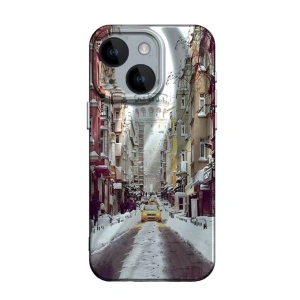 Newface iPhone 15 Kılıf Crew Desenli Kapak - Galata Kulesi