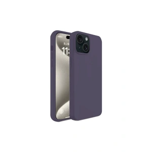 Newface iPhone 15 Kılıf First Silikon - Mürdüm