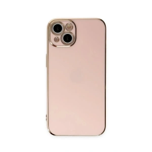 Newface iPhone 15 Kılıf Volet Silikon - Pembe