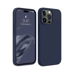 Newface iPhone 15 Pro Kılıf First Silikon - Lacivert