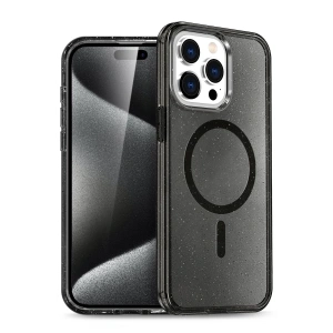 Newface iPhone 15 Pro Kılıf Glow Magsafe Kapak - Siyah