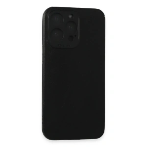 Newface iPhone 15 Pro Max Kılıf Loop Deri Silikon - Siyah