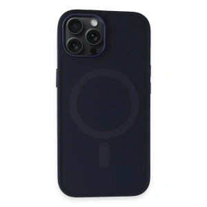 Newface iPhone 15 Pro Max Kılıf Oslo Magsafe Kapak - Lacivert
