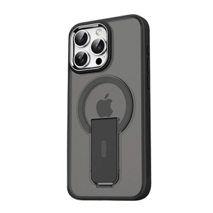 Newface iPhone 15 Pro Max Tork Magsafe Standlı Kapak - Siyah