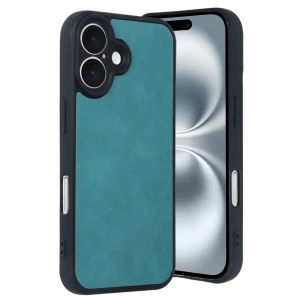 Newface iPhone 16 Kılıf Aras Deri Kapak - Açık Yeşil