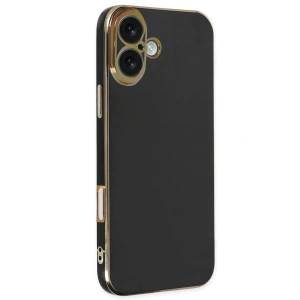 Newface iPhone 16 Kılıf Volet Silikon - Siyah