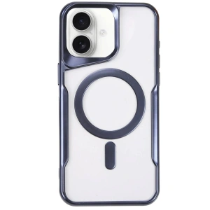 Newface iPhone 16 Plus Kılıf Boyi Magsafe Silikon Kapak - Lacivert