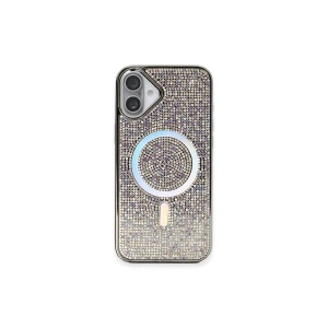 Newface iPhone 16 Plus Kılıf Diamond Magsafe Kapak - Rainbow