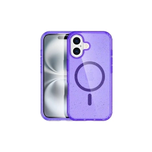 Newface iPhone 16 Plus Kılıf Glow Magsafe Kapak - Mor