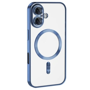 Newface iPhone 16 Plus Kılıf Kross Magneticsafe Kapak - Mavi