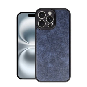 Newface iPhone 16 Pro Max Kılıf Aras Deri Kapak - Lacivert