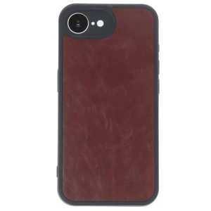 Newface iPhone 16E Kılıf Aras Deri Kapak - Bordo