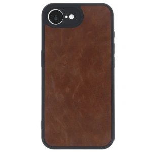 Newface iPhone 16E Kılıf Aras Deri Kapak - Taba