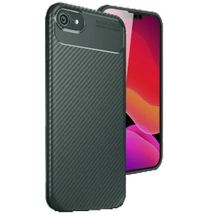 Newface iPhone 16E Kılıf Auto Focus Karbon Kapak - Koyu Yeşil