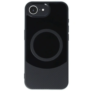 Newface iPhone 16E Kılıf Maya Karbon Kapak - Siyah