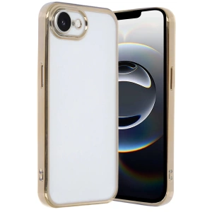 Newface iPhone 16E Kılıf Razer Lensli Silikon - Gold