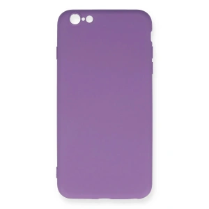 Newface iPhone 6 Plus Kılıf Nano içi Kadife Silikon - Mor