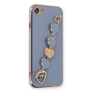 Newface iPhone 7 Kılıf Esila Silikon - Gri