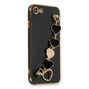 Newface iPhone 7 Kılıf Esila Silikon - Siyah