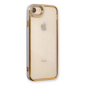 Newface iPhone 7 Kılıf Liva Lens Silikon - Lila