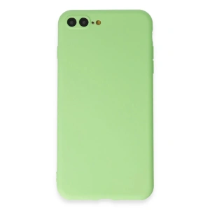 Newface iPhone 7 Plus Kılıf First Silikon - Açık Yeşil