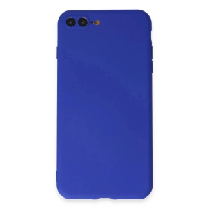 Newface iPhone 7 Plus Kılıf First Silikon - Koyu Mavi