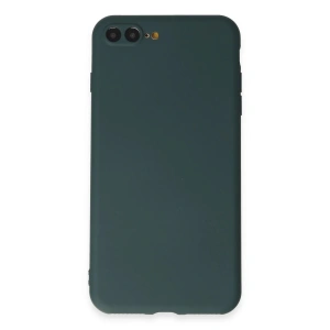 Newface iPhone 7 Plus Kılıf First Silikon - Koyu Yeşil