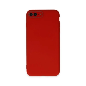 Newface iPhone 7 Plus Kılıf Lansman Glass Kapak - Kırmızı