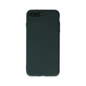 Newface iPhone 7 Plus Kılıf Lansman Glass Kapak - Koyu Yeşil