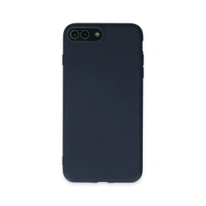 Newface iPhone 7 Plus Kılıf Lansman Glass Kapak - Lacivert