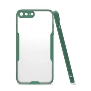 Newface iPhone 7 Plus Kılıf Platin Silikon - Yeşil