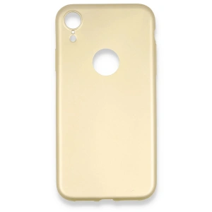 Newface iPhone XR Kılıf First Silikon - Gold