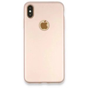 Newface iPhone XS Max Kılıf First Silikon - Rose Gold