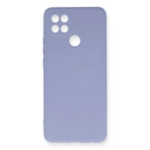 Newface Oppo A15 Kılıf Nano içi Kadife Silikon - Lila