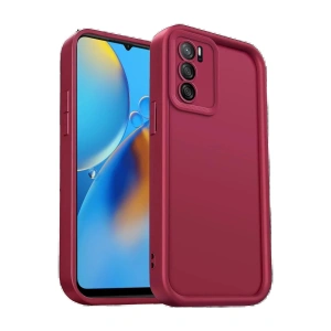 Newface Oppo A16 Kılıf Viera Silikon - Bordo
