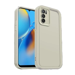 Newface Oppo A16 Kılıf Viera Silikon - Krem