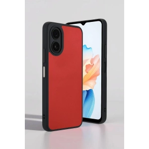 Newface Oppo A38 Kılıf Aras Deri Kapak - Pudra