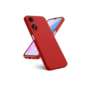 Newface Oppo A38 Kılıf First Silikon - Kırmızı