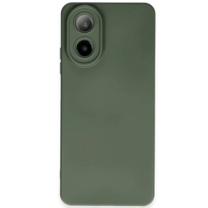 Newface Oppo A38 Kılıf Nano içi Kadife Silikon - Koyu Yeşil